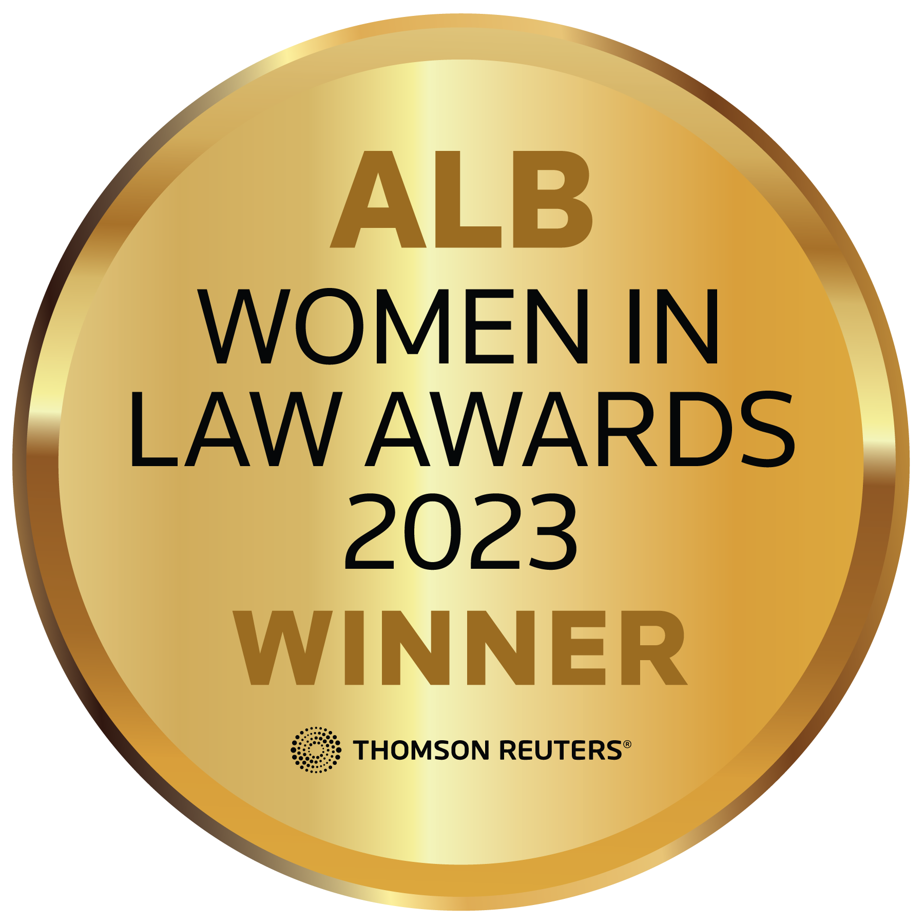 Women In Law Awards 2023 Badge Winner
